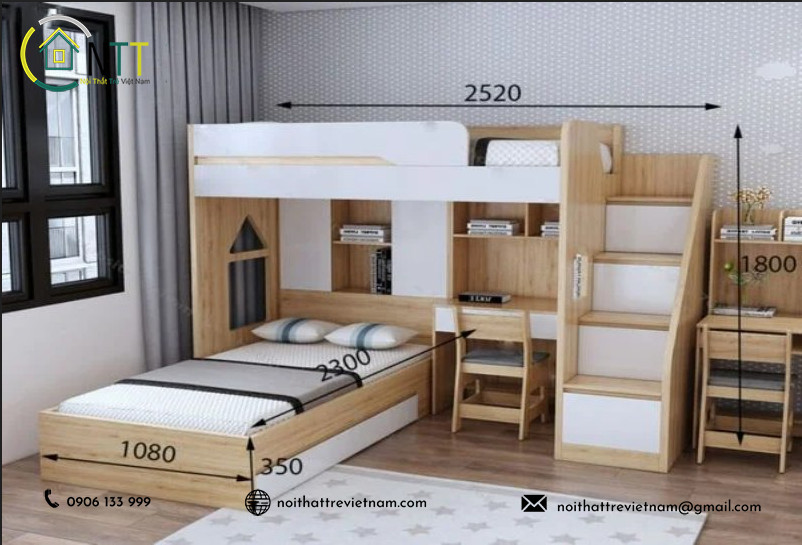 Chọn giường tầng cho bé trai nên lưu ý những gì?